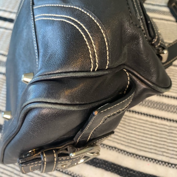 Coach Black Leather Handbag - Picture 5 of 9